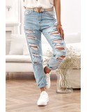 Mom fit jeans with holes 5120 - Online store - Boutique